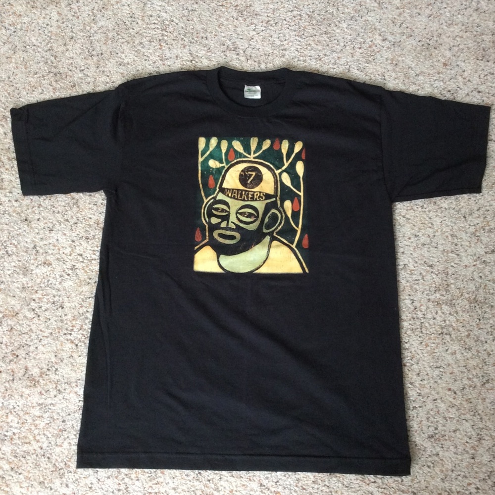 Vintage Bayside Org.Cotton 7 Walkers Grateful Dead Rockband Tee L